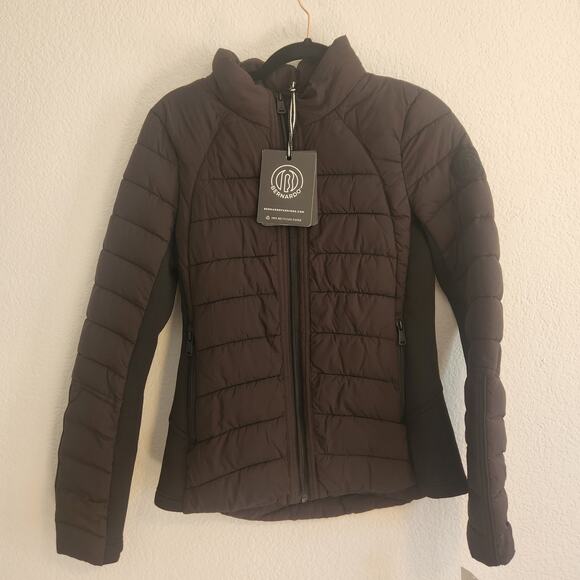 Bernardo Womens XS Performance Packable Puffer Hooded Jacket DoubleZip Black NWT - Picture 1 of 7